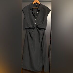 Old Navy - Black Midi Dress